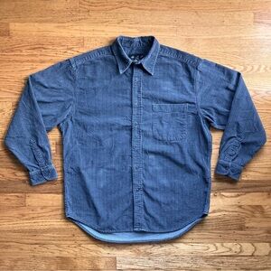 Vintage Eddie Bauer Patterned Corduroy Shirt